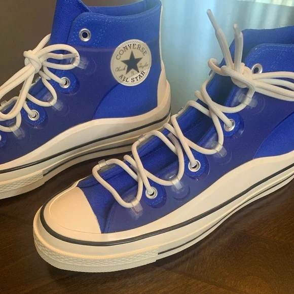 💫HP‼️💫 RARE‼️ Unisex NIB CONVERSE Chuck 70 Utility Hi Sneakers, Blue, M9.5/W11.5 - Picture 4 of 7